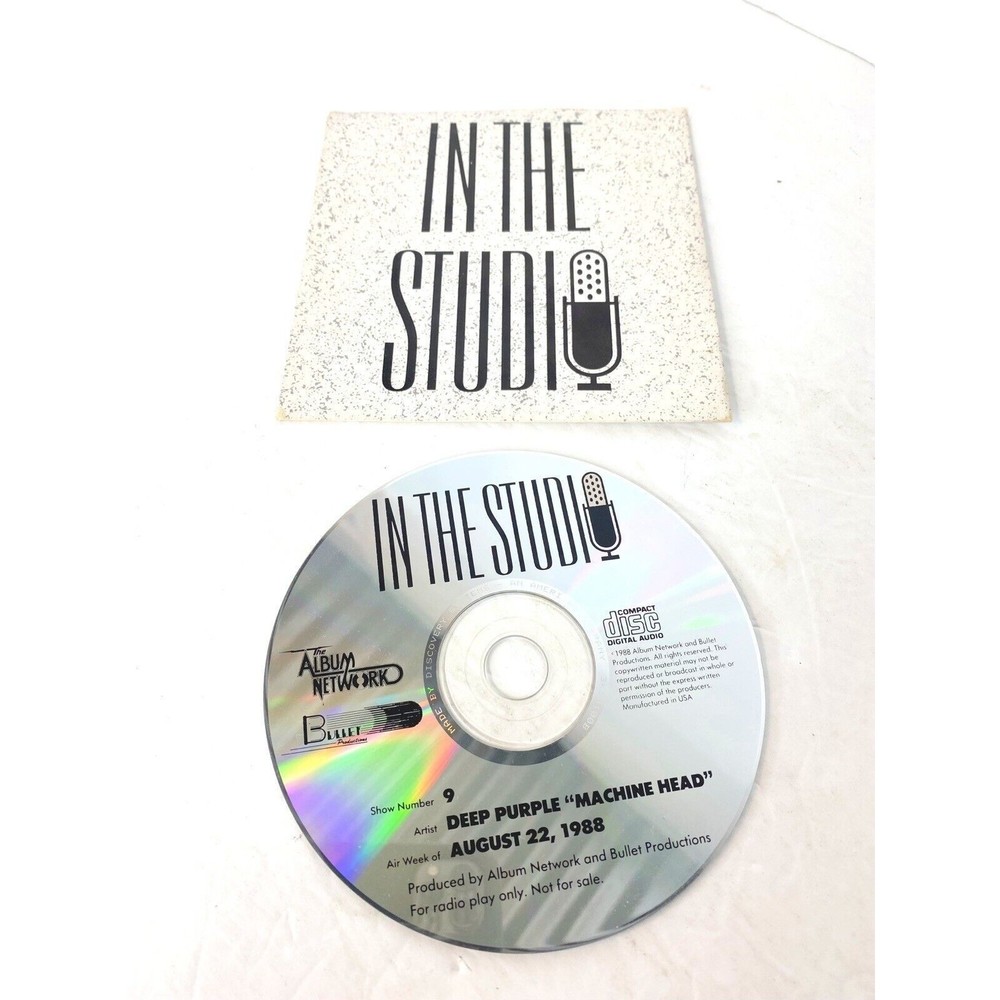 In The Studio, Deep Purple” Machine Head” CD, RARE